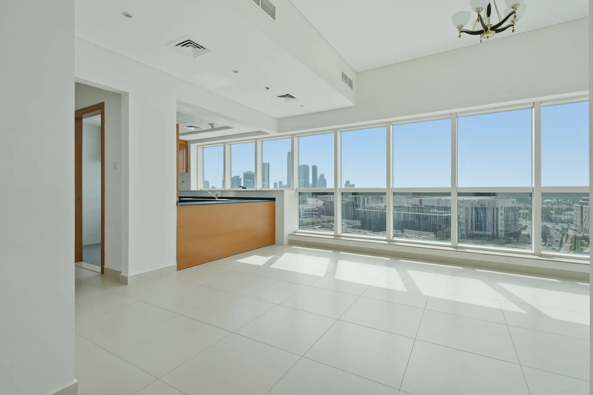 Luxury one bedroom apartment interior